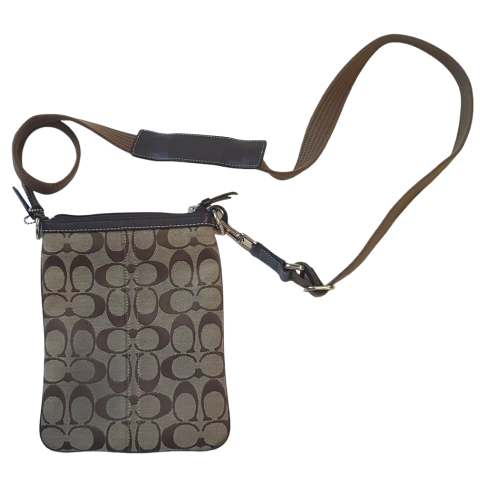 Coach Women's Signature Swingpack Crossbody Messenger Bag B0768-F06016 - Picture 2 of 9